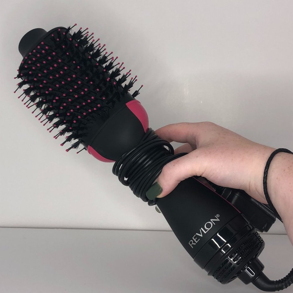 Revlon - Pink and Black Salon One-Step Hair Dryer and Volumizer